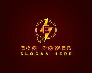 Electrical Power Plug logo design