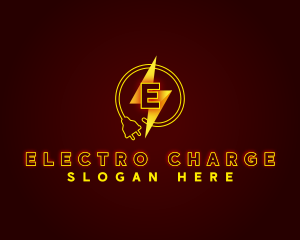 Electrical Power Plug logo design