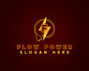 Electrical Power Plug logo design