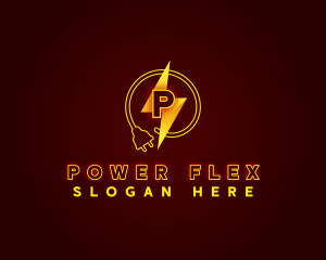 Electrical Power Plug logo design