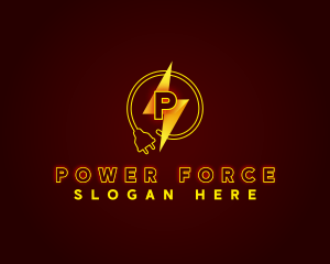 Electrical Power Plug logo design