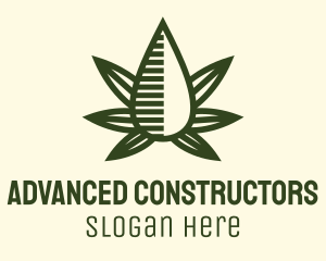 Marijuana Hemp Oil Extract logo design