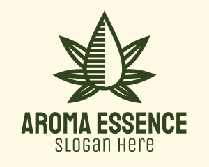 Marijuana Hemp Oil Extract logo design