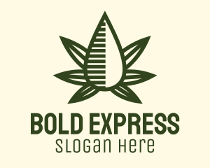 Marijuana Hemp Oil Extract logo design