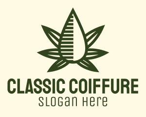 Marijuana Hemp Oil Extract logo design