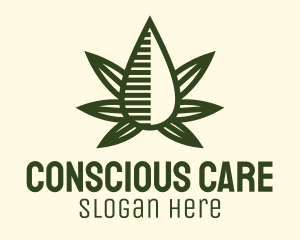 Marijuana Hemp Oil Extract logo design