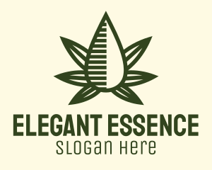 Marijuana Hemp Oil Extract logo design