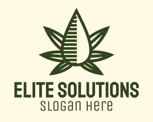 Marijuana Hemp Oil Extract logo design