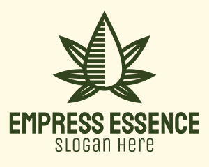 Marijuana Hemp Oil Extract logo design