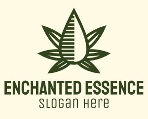 Marijuana Hemp Oil Extract logo design