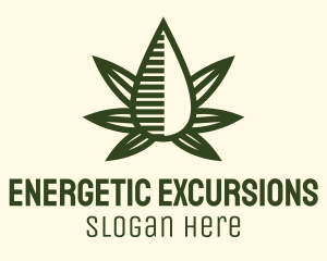 Marijuana Hemp Oil Extract logo design