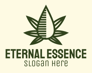 Marijuana Hemp Oil Extract logo design