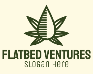 Marijuana Hemp Oil Extract logo design