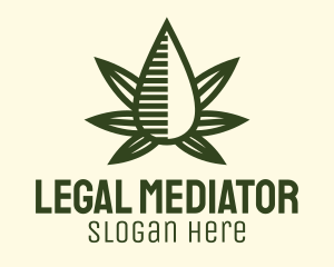 Marijuana Hemp Oil Extract logo design