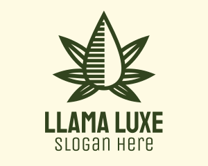 Marijuana Hemp Oil Extract logo design