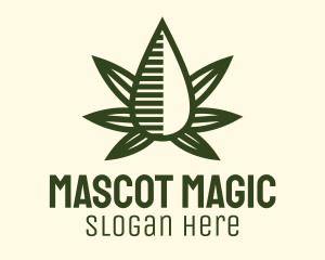 Marijuana Hemp Oil Extract logo design