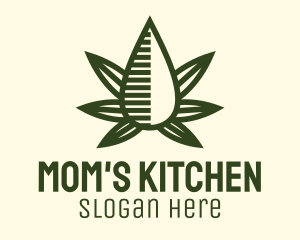 Marijuana Hemp Oil Extract logo design