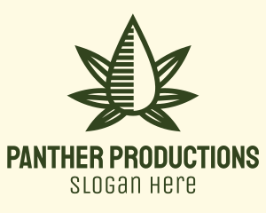 Marijuana Hemp Oil Extract logo design