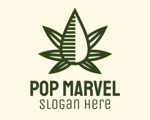 Marijuana Hemp Oil Extract logo design