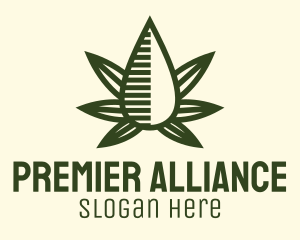 Marijuana Hemp Oil Extract logo design