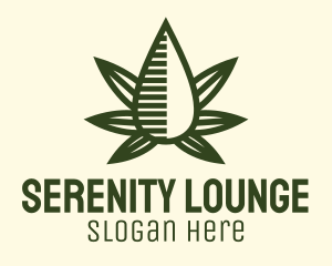 Marijuana Hemp Oil Extract logo design