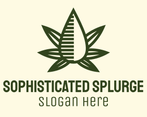 Marijuana Hemp Oil Extract logo design