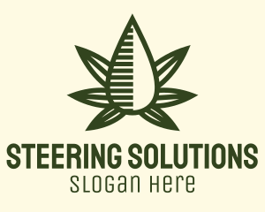 Marijuana Hemp Oil Extract logo design