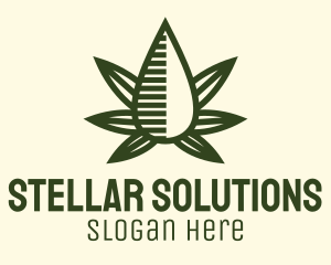 Marijuana Hemp Oil Extract logo design