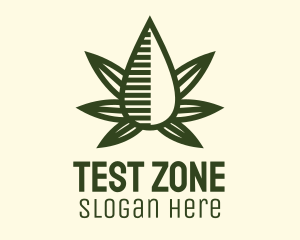 Marijuana Hemp Oil Extract logo design