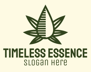 Marijuana Hemp Oil Extract logo design