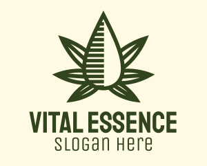 Marijuana Hemp Oil Extract logo design