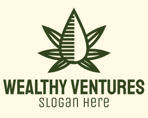 Marijuana Hemp Oil Extract logo design