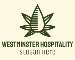 Marijuana Hemp Oil Extract logo design