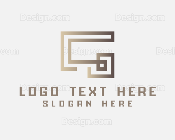 Elegant Modern Labyrinth Letter G Logo