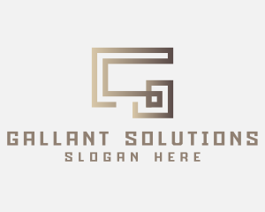 Elegant Modern Labyrinth Letter G logo design