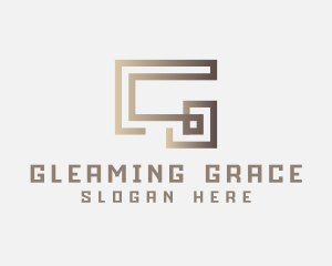 Elegant Modern Labyrinth Letter G logo design