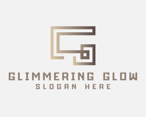 Elegant Modern Labyrinth Letter G logo design