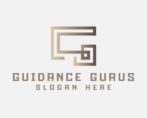 Elegant Modern Labyrinth Letter G logo design