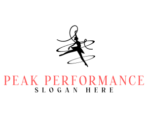 Ballerina Theater Performer logo design