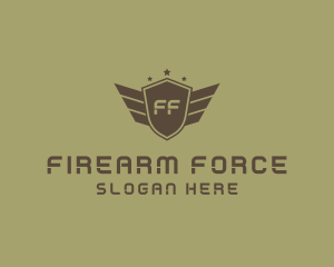 Military Rank Insignia Shield logo design