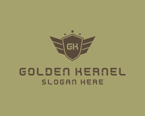 Military Rank Insignia Shield logo design