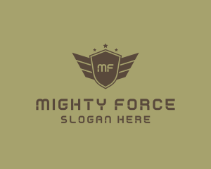 Military Rank Insignia Shield logo design