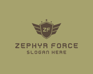 Military Rank Insignia Shield logo design