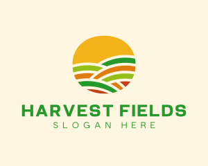 Farming Crops Field logo design