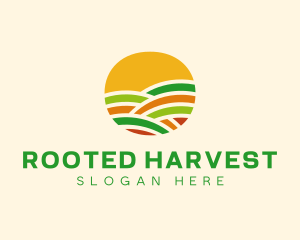 Farming Crops Field logo design