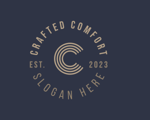 Retro Stripe Company logo design