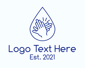 Blue Hands Sanitizing logo