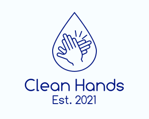 Blue Hands Sanitizing logo