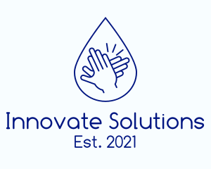Blue Hands Sanitizing logo