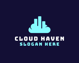 Cloud Building Sky logo design